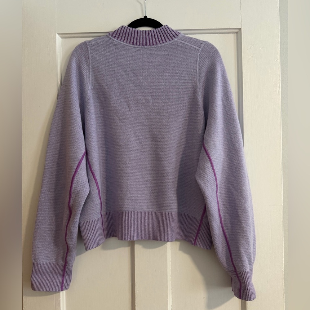 Lululemon Reversible Double-Knit Zip-Up Sweater Size 10 - Picture 5 of 11